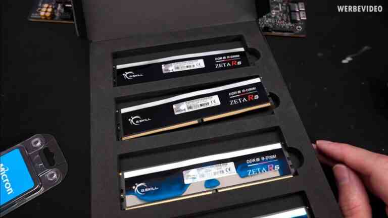 G.Skill Preps DDR5-6400 RAM RDIMM ECC overclockée