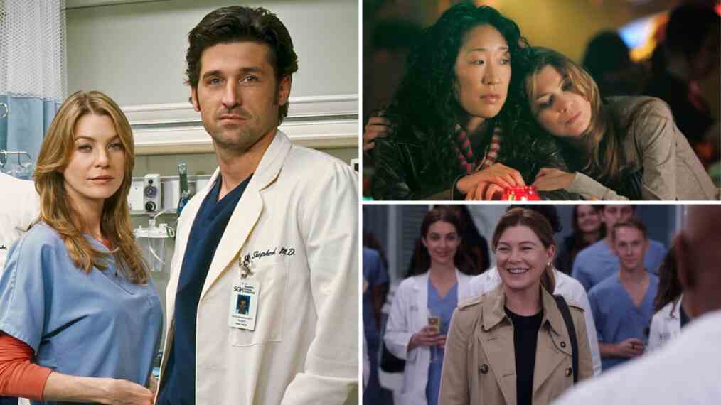 Ellen Pompeo, Patric Dempsey, and Sandra Oh for 