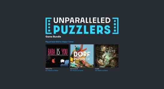 Humble Bundle packs de jeux de puzzle Baba is You, The Last Campfire, et plus encore