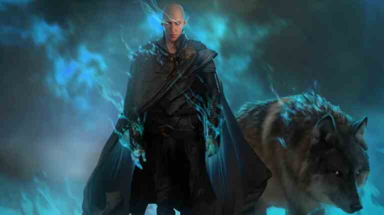 Concept art of Solas for Dragon Age 4