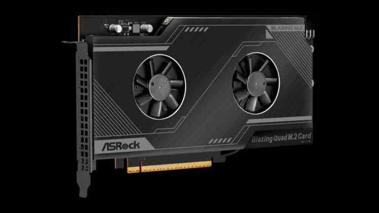 La carte Blazing-Fast d’ASRock abrite quatre SSD PCIe 5.0