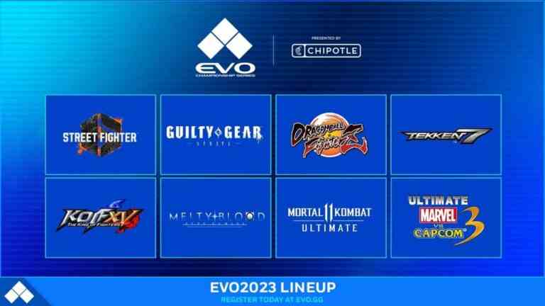 La gamme Evo 2023 dévoilée, comprend Street Fighter 6, Ultimate Marvel vs Capcom 3 et Granblue Fantasy Versus: Rising
