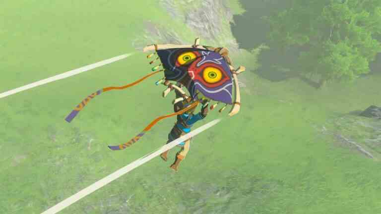 La nouvelle légende de Zelda : les captures d'écran de Tears Of The Kingdom montrent des parapentes personnalisés
