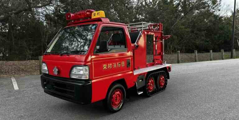 Le camion de pompiers Honda Acty 1996 est le choix d’enchères d’aujourd’hui