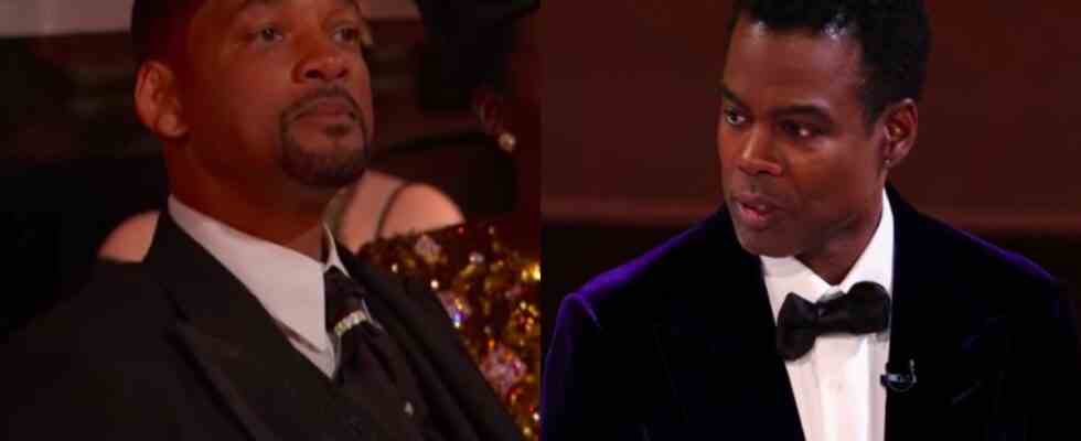 Will Smith and Chris Rock at the 94th Academy Awards