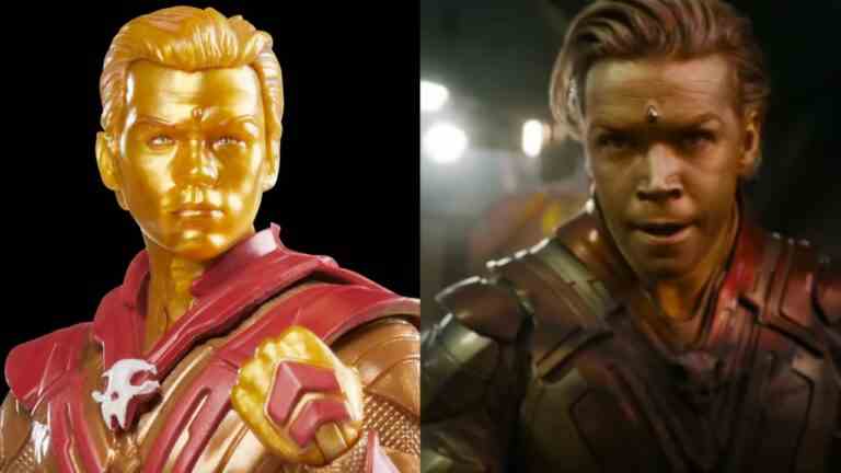  Les Gardiens de la Galaxie Vol.  3 chiffres offrent un regard plus approfondi sur Adam Warlock de Will Poulter
