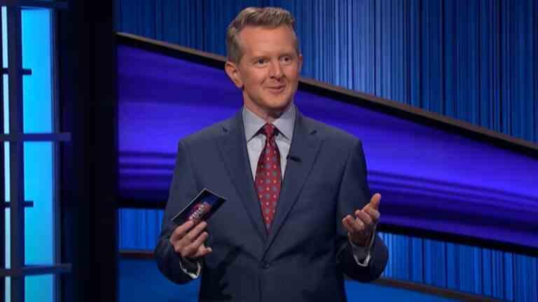 Ken Jennings hosts Jeopardy!