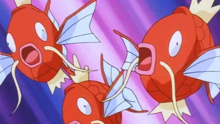 Three Magikarp Pokémon