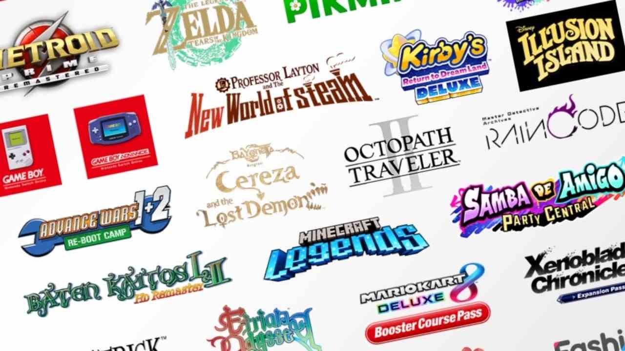 L'infographie de Nintendo présente chaque jeu présenté dans le Direct de février 2023
