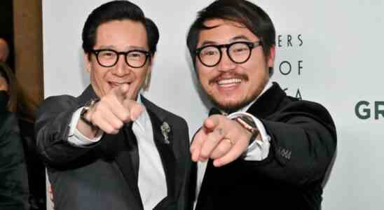 Ke Huy Quan and Daniel Kwan at the 34th Annual Producers Guild Awards held at The Beverly Hilton on February 25, 2023 in Beverly Hills, California. (Photo by Michael Buckner/Variety via Getty Images)