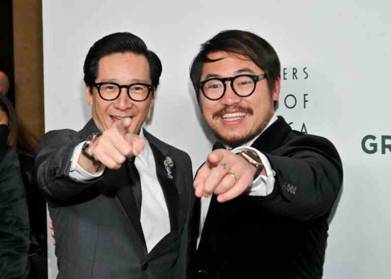 Ke Huy Quan and Daniel Kwan at the 34th Annual Producers Guild Awards held at The Beverly Hilton on February 25, 2023 in Beverly Hills, California. (Photo by Michael Buckner/Variety via Getty Images)