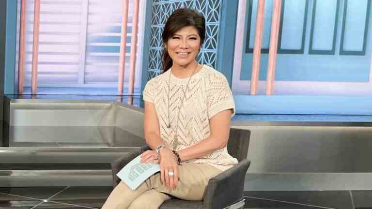 Julie Chen on stage for Big Brother