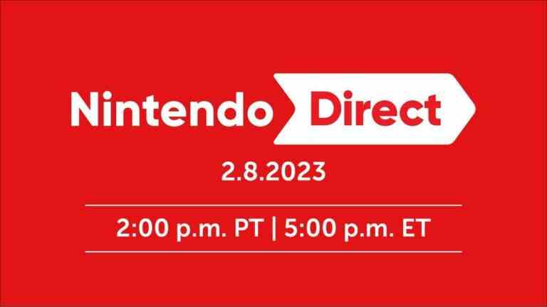 Nintendo Direct février 2023 : heure de début et comment regarder
