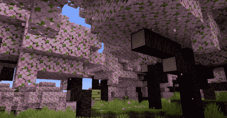 Oh, être une abeille bourdonnante dans le nouveau biome des fleurs de cerisier de Minecraft
