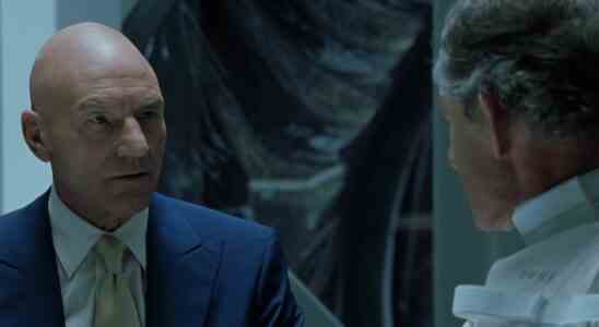 Professor X (Patrick Stewart) and Magneto (Ian McKellen) in X2: X-Men United