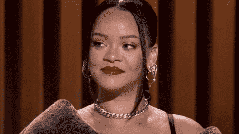 Rihanna during Apple Music interview before Super Bowl halftime show 2023