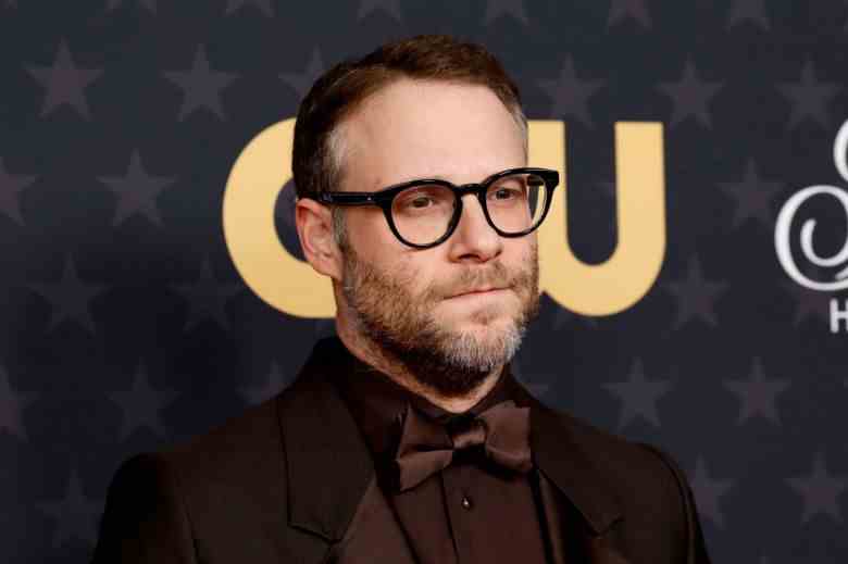 LOS ANGELES, CALIFORNIA - JANUARY 15: Seth Rogen attends the 28th Annual Critics Choice Awards at Fairmont Century Plaza on January 15, 2023 in Los Angeles, California. (Photo by Frazer Harrison/Getty Images)