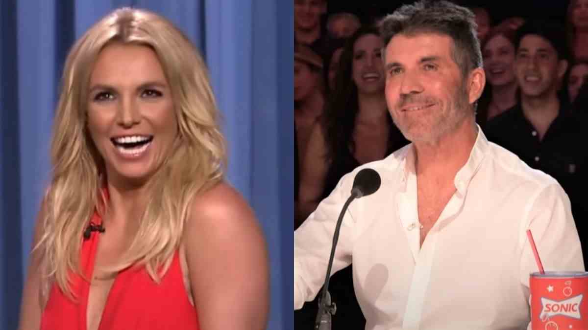 Britney Spears on Jimmy Fallon and Simon Cowell on AGT.