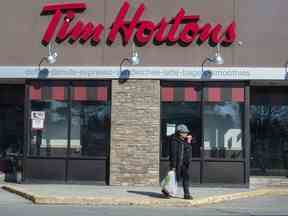 Un restaurant Tim Hortons à Mississauga, en Ontario.