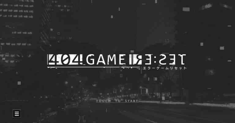 Yoko Taro, développeur de Sega et Nier, annonce un étrange projet 404 Game Re:set
