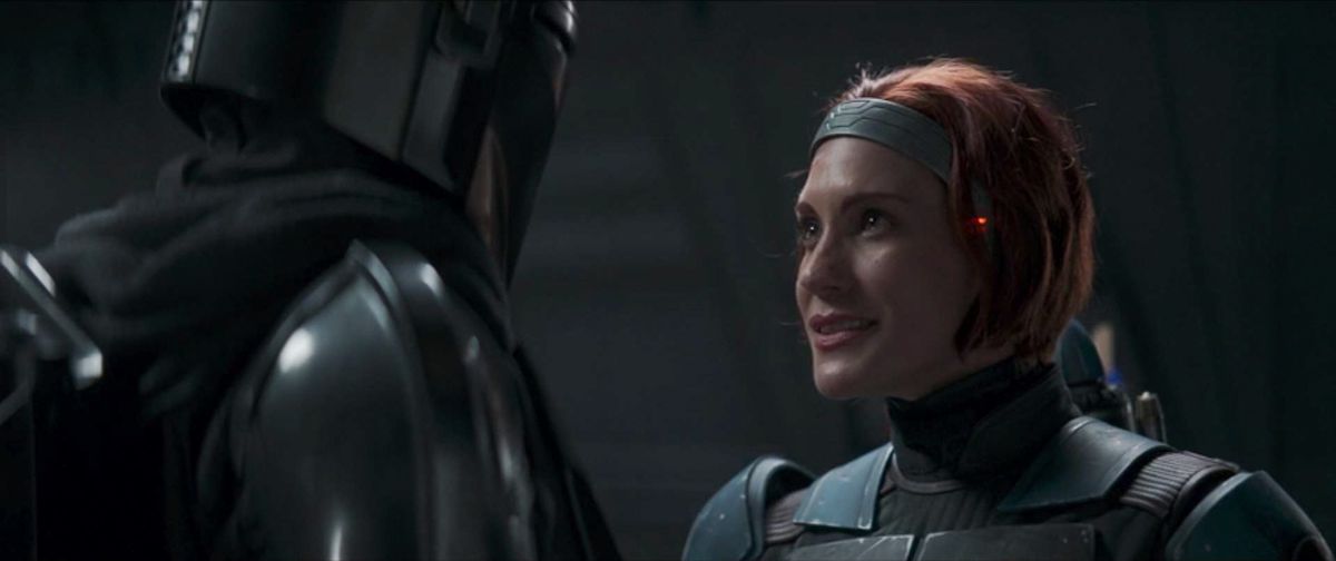 Katie Sackhoff dans le rôle de Bo-Katan Kryze.