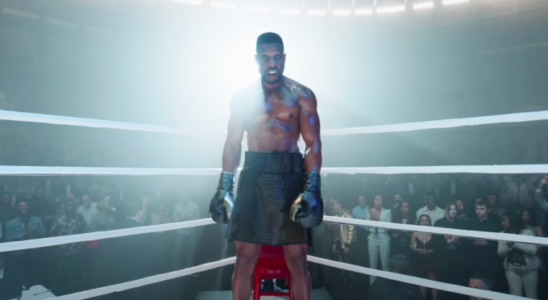 Jonathan Majors as Damien in "Creed III"