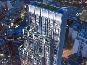 Lanterra Developments se débarrasse des balcons dans son projet de condos situé au 50, rue Scollard, dans le quartier Yorkville de Toronto.