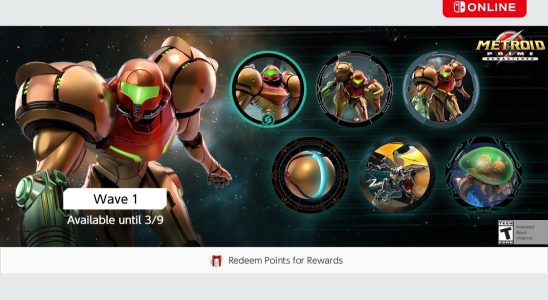 Icônes Metroid Prime Remastered ajoutées à Nintendo Switch Online