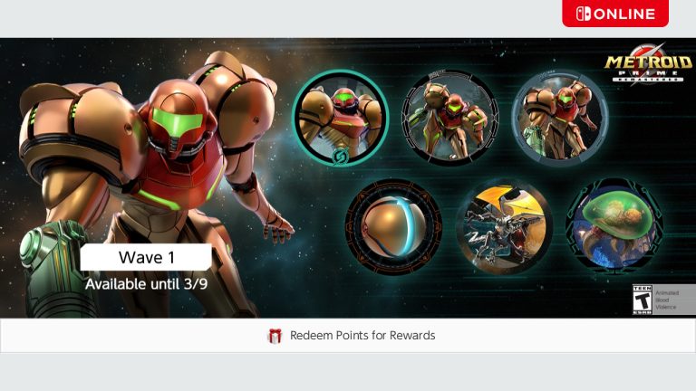 Icônes Metroid Prime Remastered ajoutées à Nintendo Switch Online
