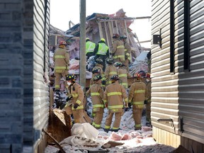 Une photo d'archive du jour de l'explosion d'Orléans le 13 février.