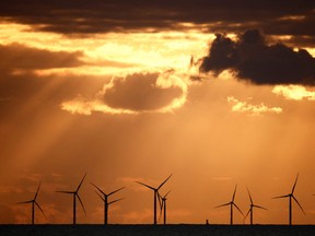 Un parc éolien en France.