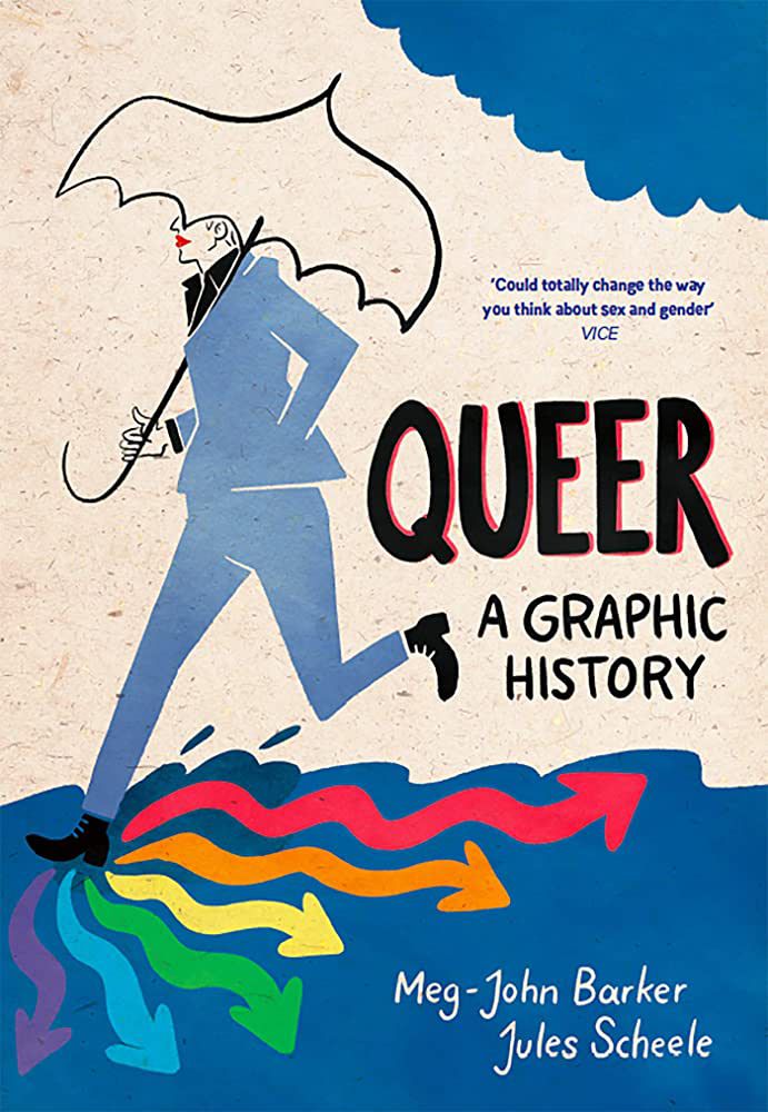 queer une couverture de livre d'histoire graphique