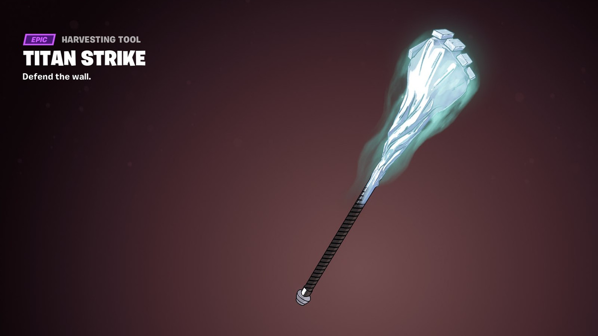 Attack on Titan Titan Strike Harvesting Tool dans le Battlepass du chapitre 4 de la saison 2 de Fortnite