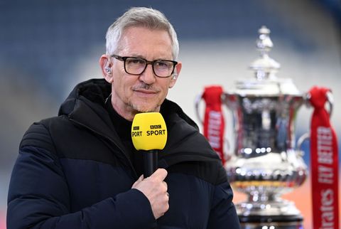 Gary Lineker à Leicester City v Manchester United Emirates quart de finale de la coupe fa