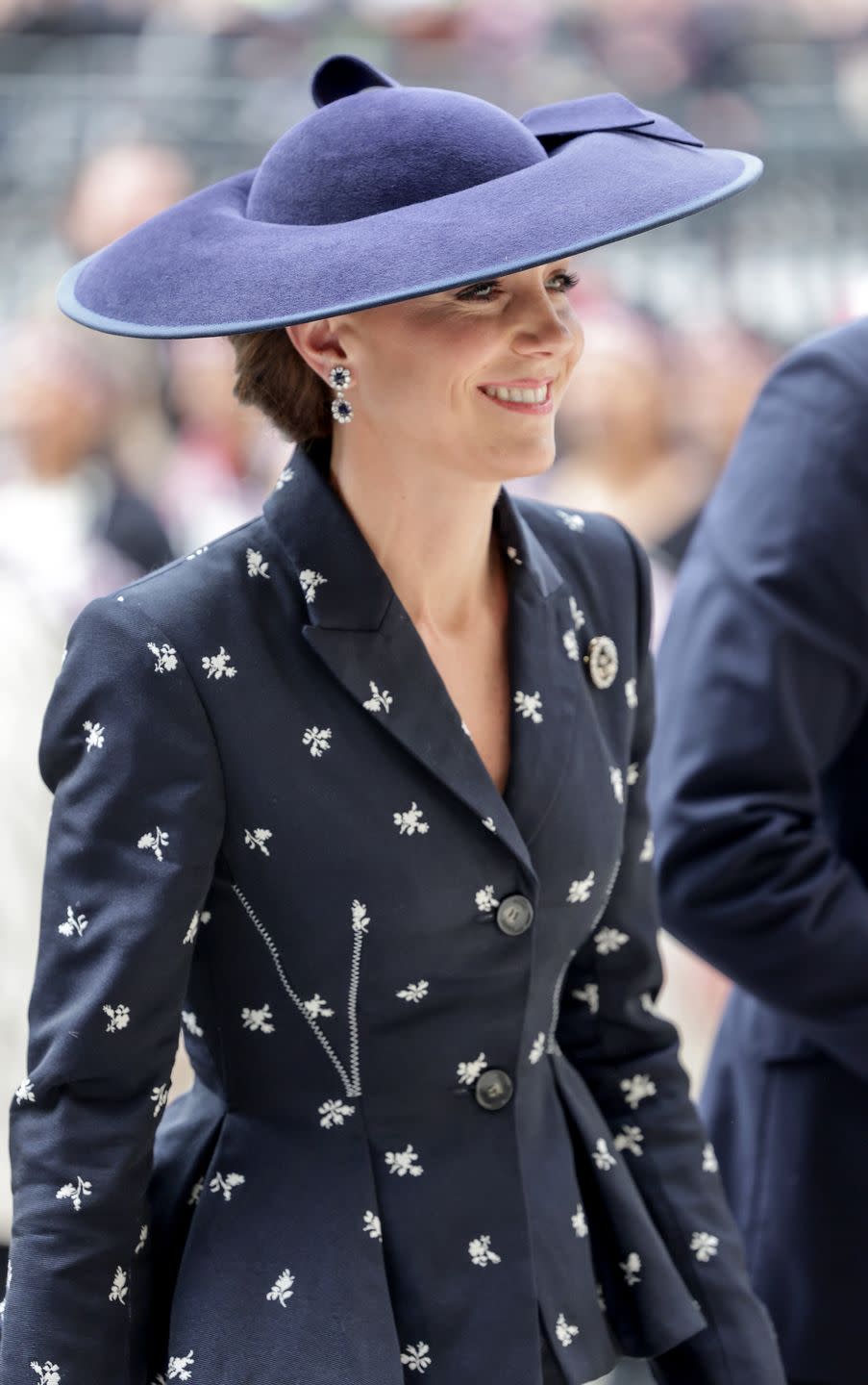 londres, angleterre 13 mars catherine, la princesse de galles sourit alors qu'elle assiste au service du jour du commonwealth 2023 à l'abbaye de westminster le 13 mars 2023 à londres, angleterre photo de chris jacksongetty images