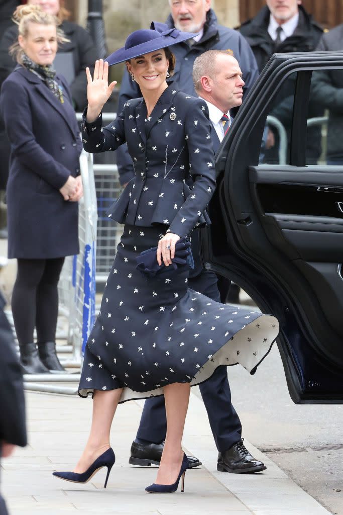 londres, angleterre 13 mars catherine, la princesse de galles assiste au service du jour du commonwealth 2023 à l'abbaye de westminster le 13 mars 2023 à londres, angleterre photo de neil mockfordgc images