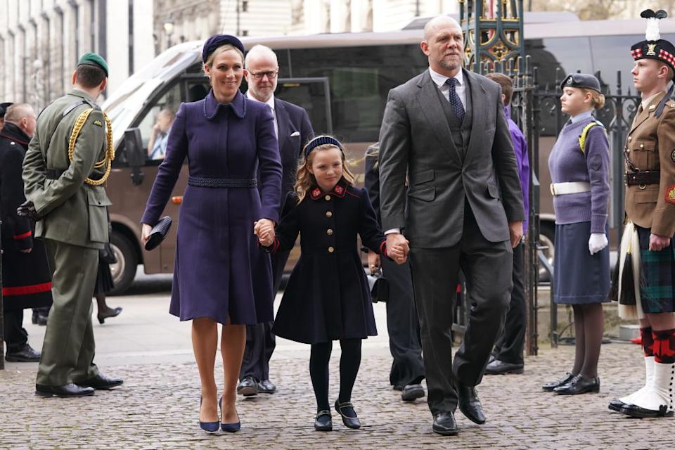 Zara, Mia et Mike Tindall photographiés ensemble (Getty Images)