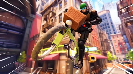 Notes de mise à jour Overwatch 2 - Soldat 76 à vélo déguisé en Mumen Rider de One Punch Man