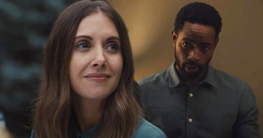 Alison Brie et Jay Ellis dans une scène de Somebody I Used to Know