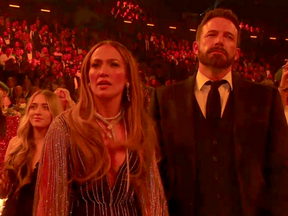 Jennifer Lopez et Ben Affleck aux Grammy Awards à Los Angeles, le 5 février 2023.