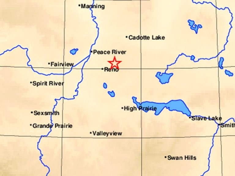 Séisme de magnitude 4,6 détecté au nord d’Edmonton