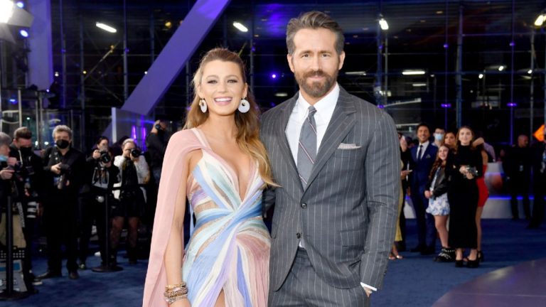 Blake Lively and Ryan Reynolds at the premiere of The Adam Project