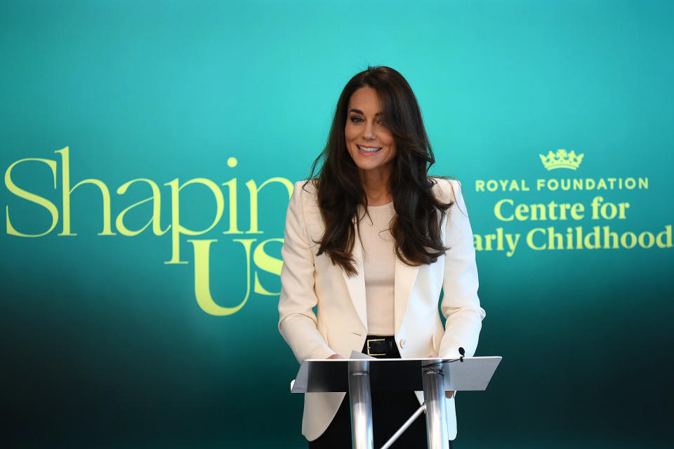 Princesse de Galles, prononce un discours lors de la réunion inaugurale de la nouvelle Business Taskforce 