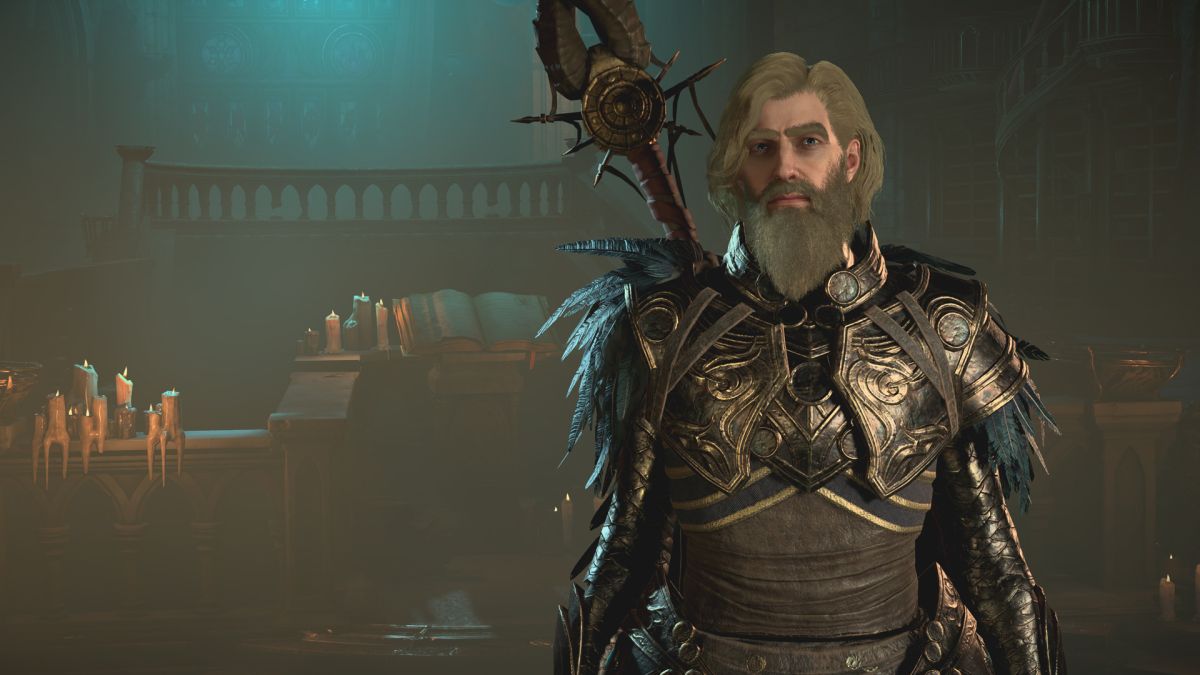 Diablo 4 character creation showing a sorcerer with bad hair