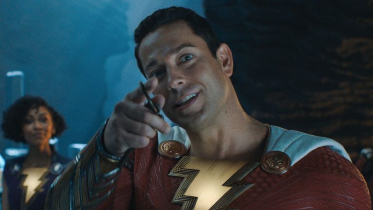 Zachary Levi as Shazam in Shazam! Fury of the Gods