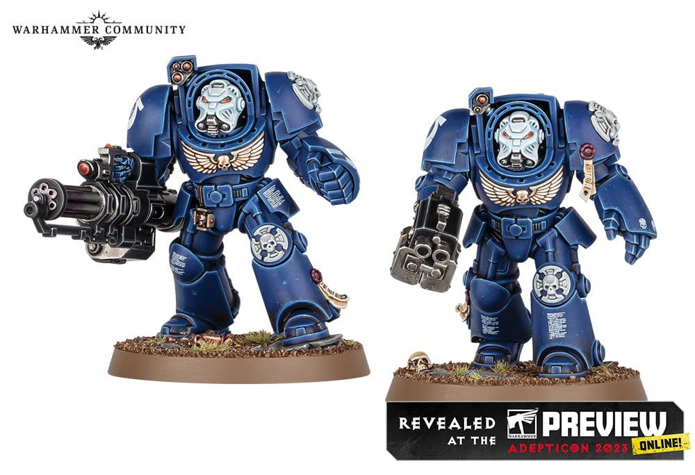 Deux space marines Terminator.