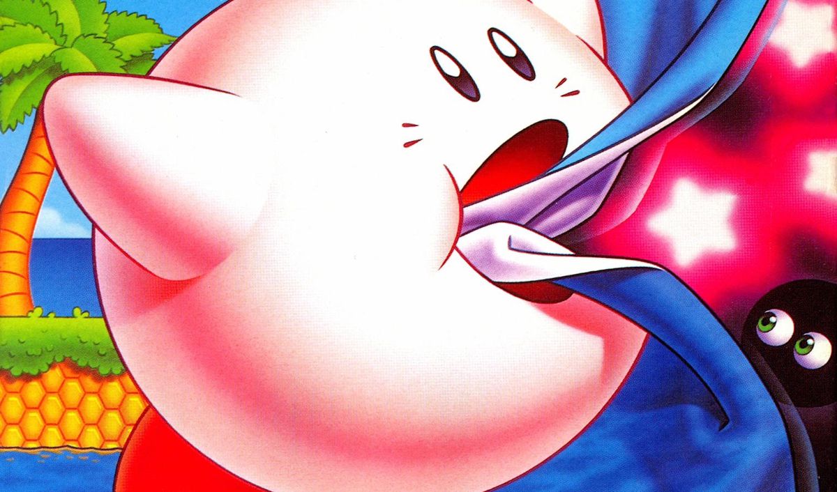 Illustration de la boîte de l'aventure de Kirby