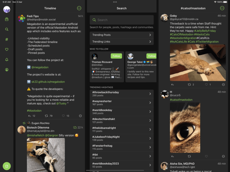 Woolly présente une application Mastodon inspirée de Twitter et TweetDeck