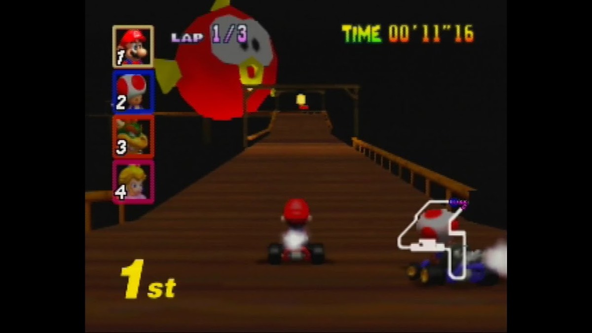 le pire Mario Kart suit Banshee Boardwalk 64