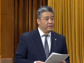 Député Han Dong, séance no 171 Chambre des communes, 22 mars 2023. Source : parlvu.parl.gc.ca